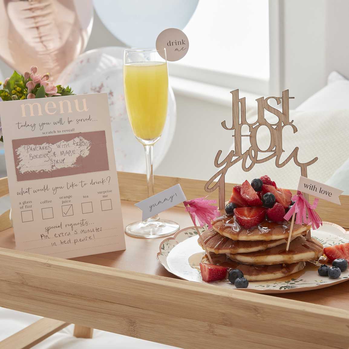 Customisable Breakfast in Bed Set - Image 3