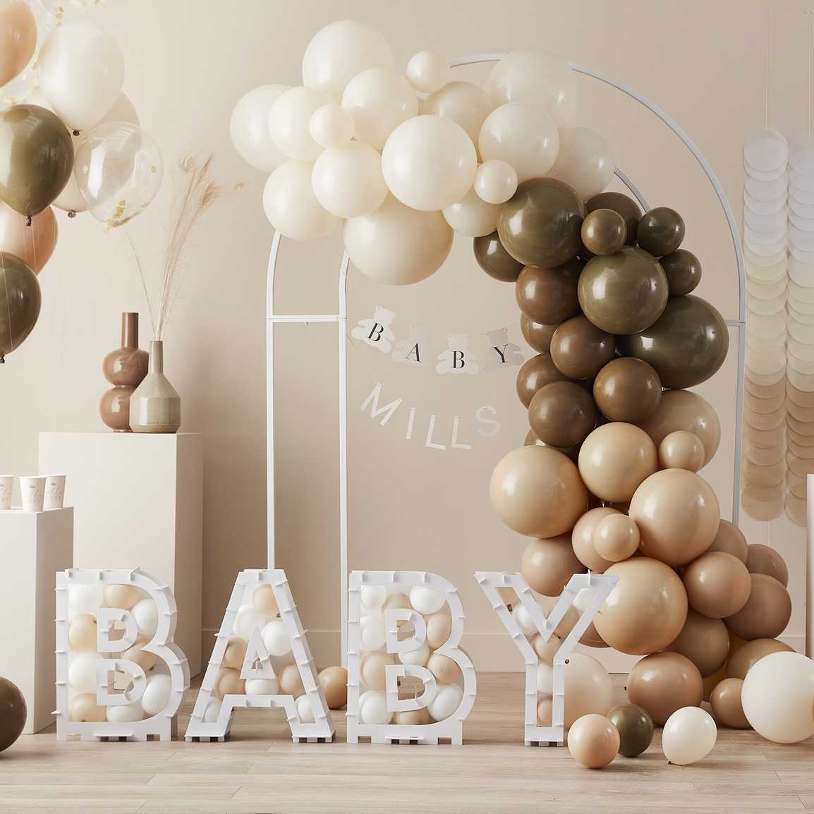 Wooden Teddy Bear Baby Shower Cake Topper - Image 3