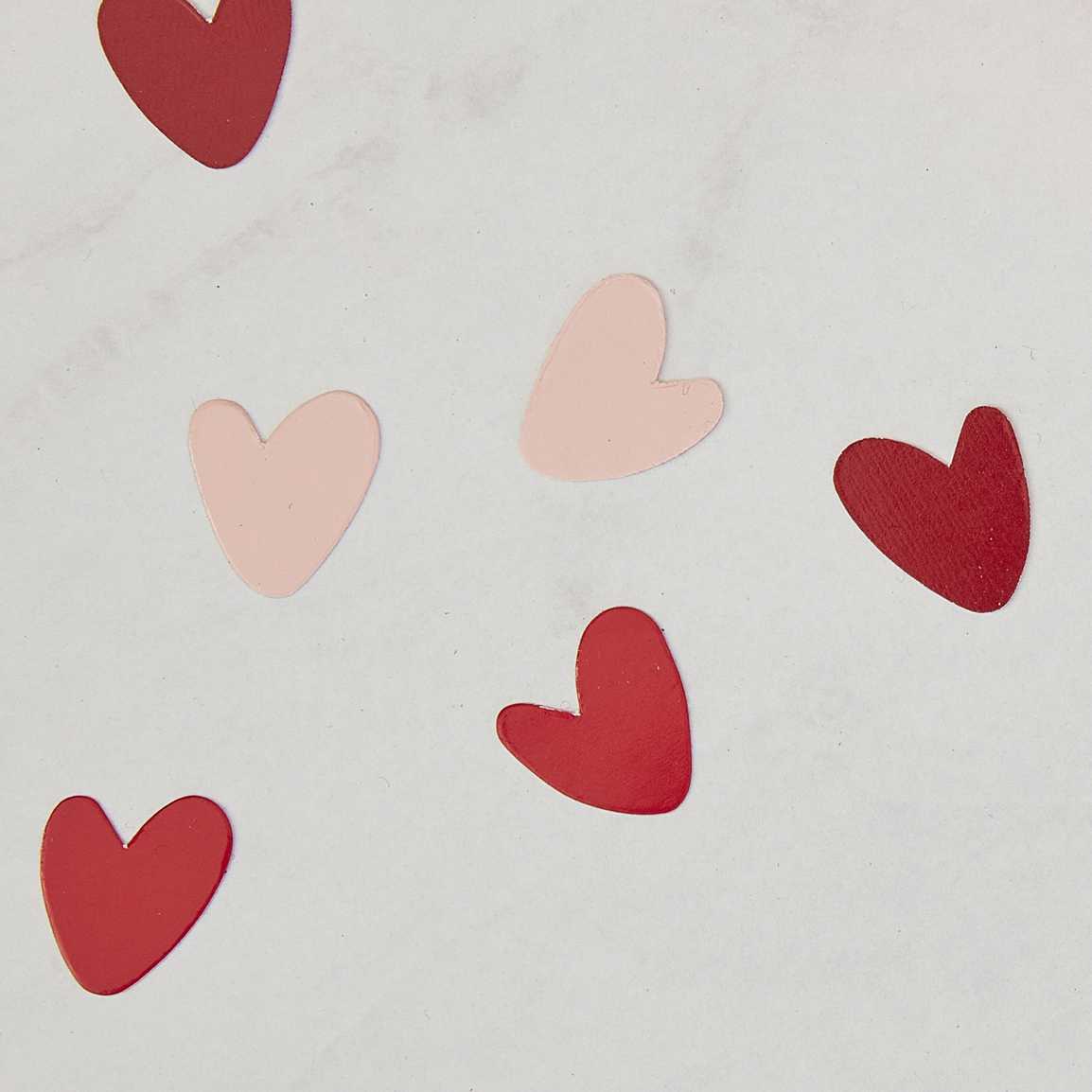 Pink and Red Biodegradable Heart Confetti - Image 2