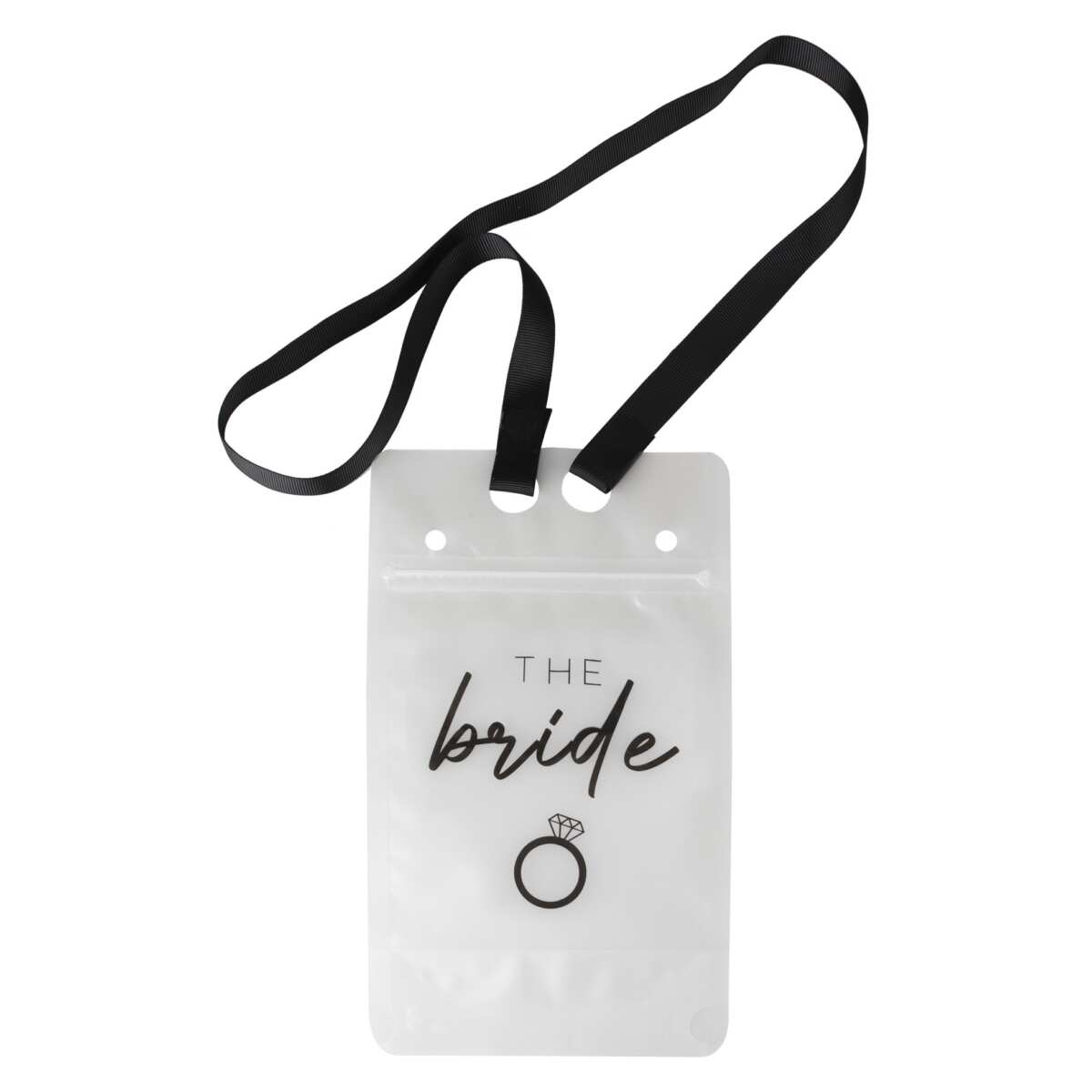 Team Bride Hen Party Drink Pouch with Straw and Lanyard - Image 2