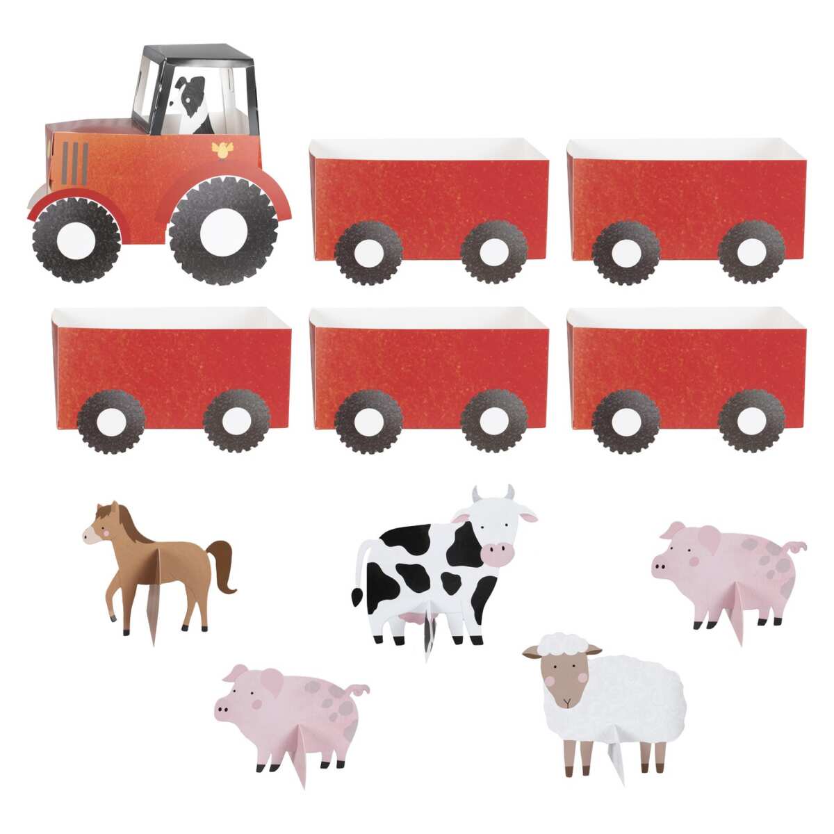Tractor and Trailer Farm Party Treat Sandwich Stand - Image 3