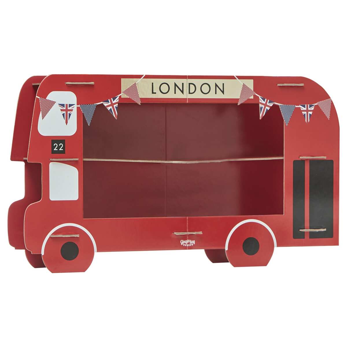 Red London Bus Cupcake & Sandwiches Stand - Image 2